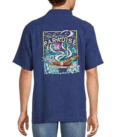 One Puff Closer to Paradise Short Sleeve Woven Shirt by Tommy Bahama