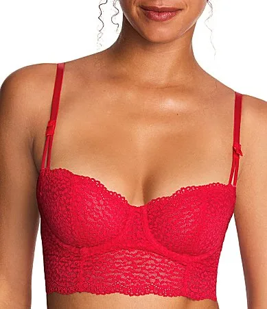 B.temptd by Wacoal Untamed Animal Lace Demi Longline Underwire Bra by Wacoal