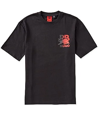 BOSS Donaso Short Sleeve T-Shirt Delete Button-Front Shirt by Hugo Boss