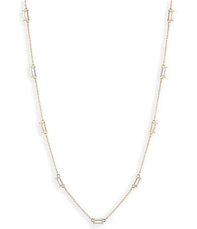 Lauren Ralph Lauren CZ Station Collar Necklace by Ralph Lauren