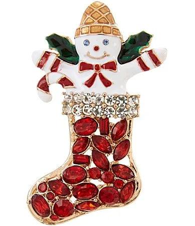 Mr. Bingle Christmas Stocking Pin