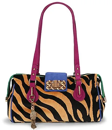 Marylebone East West Animal Print Turn Lock Shoulder Bag by Kurt Geiger