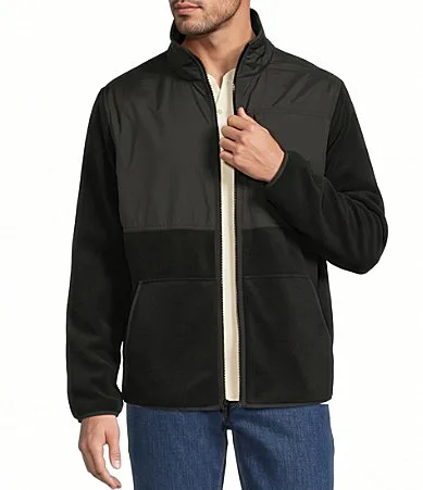 Pocketed Fleece Jacket by Roundtree & Yorke
