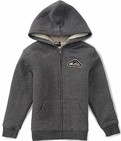 Long Sleeve Camouflage Printed Fleece Hooded Jacket by Quiksilver