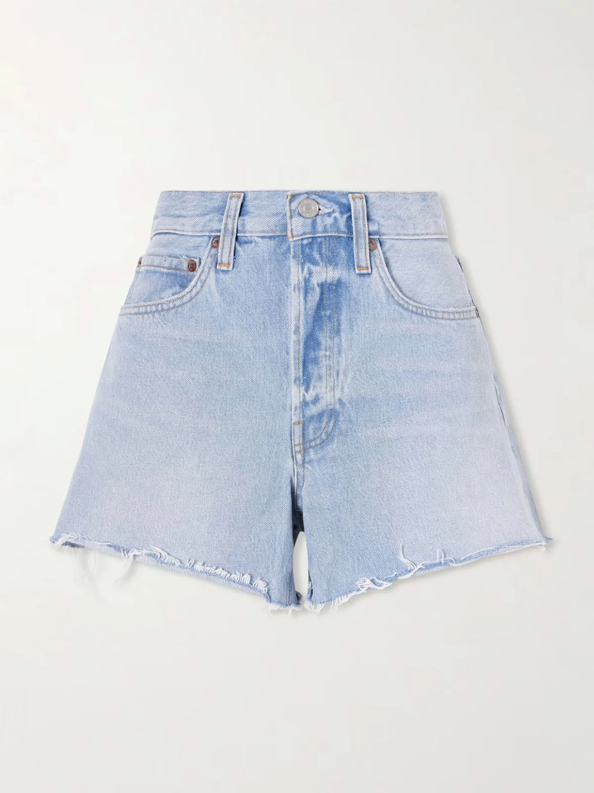 - Parker Frayed Denim Shorts -