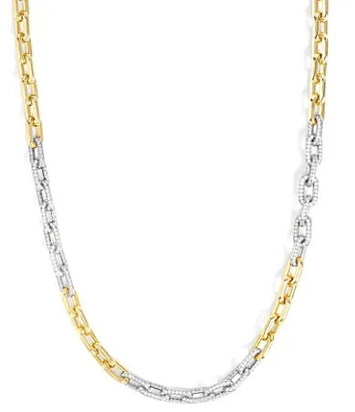 Melinda Maria Micro Frankie Pave Chain Necklace by Melinda Maria