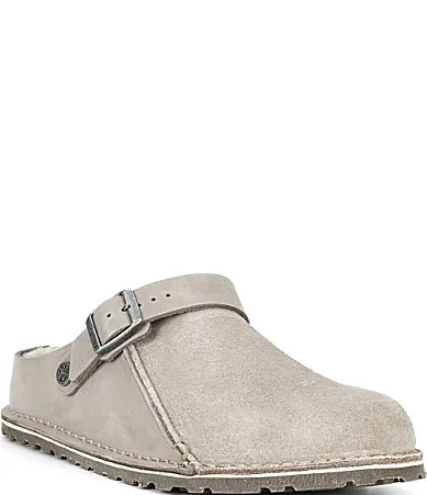 Lutry Suede Back Strap Shearling Lined Clogs by Birkenstock