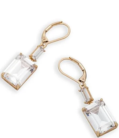 Lauren Ralph Lauren CZ Double Drop Earrings