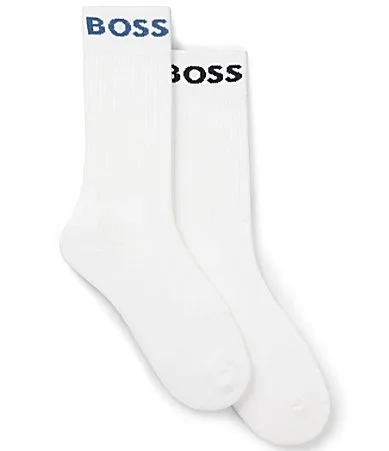 RS Solid Crew Length Sport Socks 2-Pack by Hugo Boss