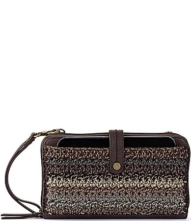 Iris Crochet Stripe Smartphone Crossbody Bag by The Sak