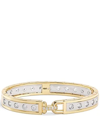 Ashley Rodeo Two-Tone Cuff Bracelet by Melinda Maria