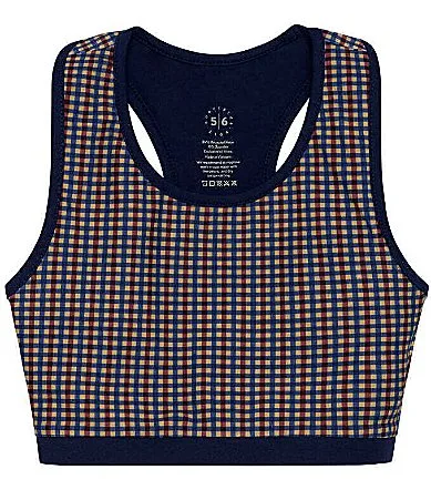 Sleeveless Gingham Crop Top by Courtside Kids