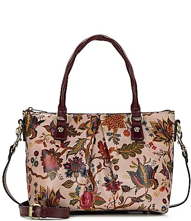 Zora Floral Print Satchel Bag by Patricia Nash