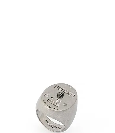 Kurt Geiger London Signature Eagle Logo Signet Statement Ring by Kurt Geiger