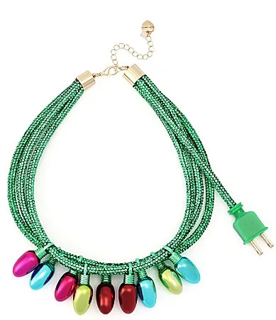 Christmas Lights Novelty Statement Necklace by Betsey Johnson