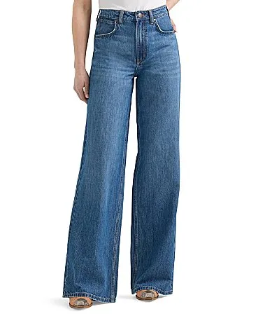 Yvette High-Rise Wide Leg Jeans by Wrangler