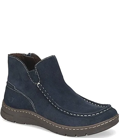 Devoe Waterproof Suede Moc Toe Ankle Booties by Born