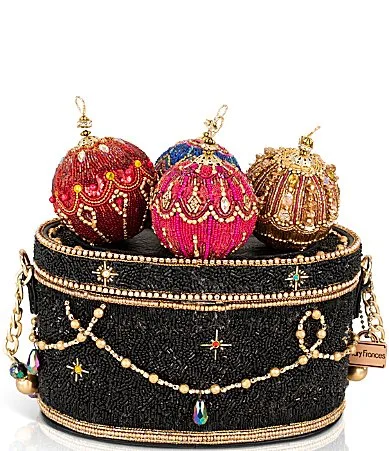 Tree Trimmings Beaded Holiday Crossbody Bag by Mary Frances