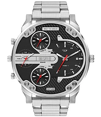 Diesel Mr. Daddy Slim Multifunction Stainless Steel Bracelet Watch by Diesel