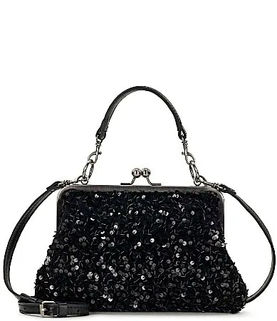 Vione Sequin Kisslock Frame Crossbody Bag by Patricia Nash
