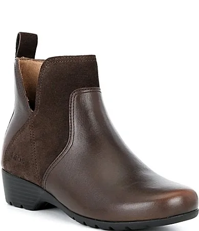Edition Leather and Suede Ankle Booties by Taos