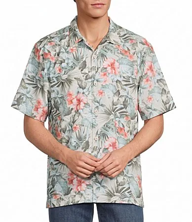 Costal Ease Rivera Gardens Short Sleeve Woven Shirt by Tommy Bahama