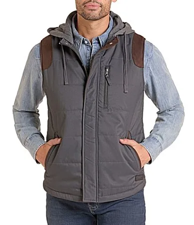 Puffer Vest with Hood by Rock & Roll Denim