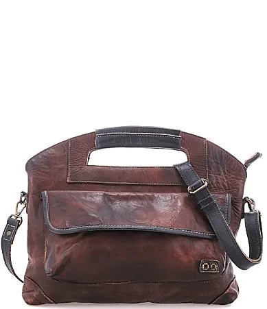 Greenway Leather Crossbody Slouchy Satchel Bag by Bed Stu