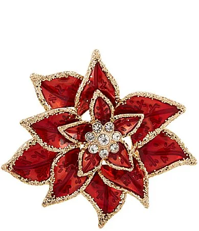 Poinsettia Pin