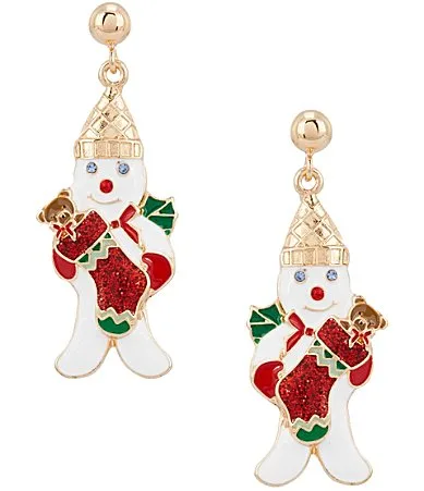 Mr. Bingle Christmas Stocking Drop Earrings by Merry & Bright