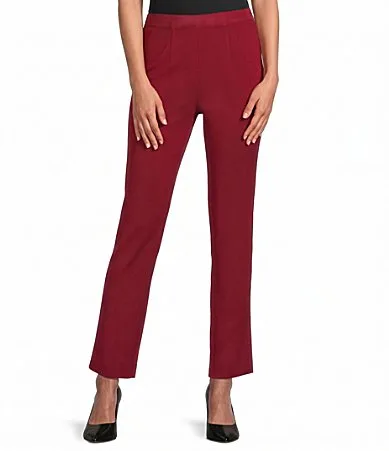 Knit Nancy Slim Leg Pull-On Ankle Pants by Misook