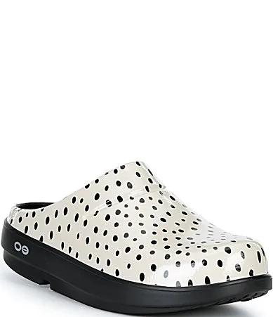 OOcloog Polka Dot Clogs by Oofos