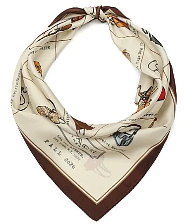 Originals Catalog Printed Silk Bandana Scarf by Coach