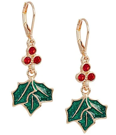 Mistletoe Drop Earrings by Merry & Bright