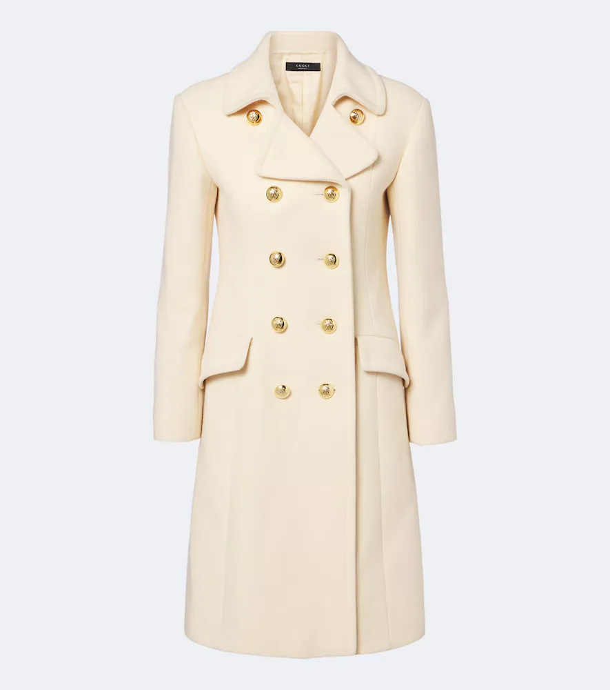 Double-Breasted Wool-Blend Coat by Gucci