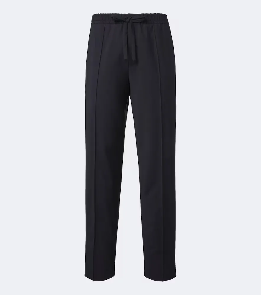 Wool and Mohair Straight Pants by Valentino Garavani