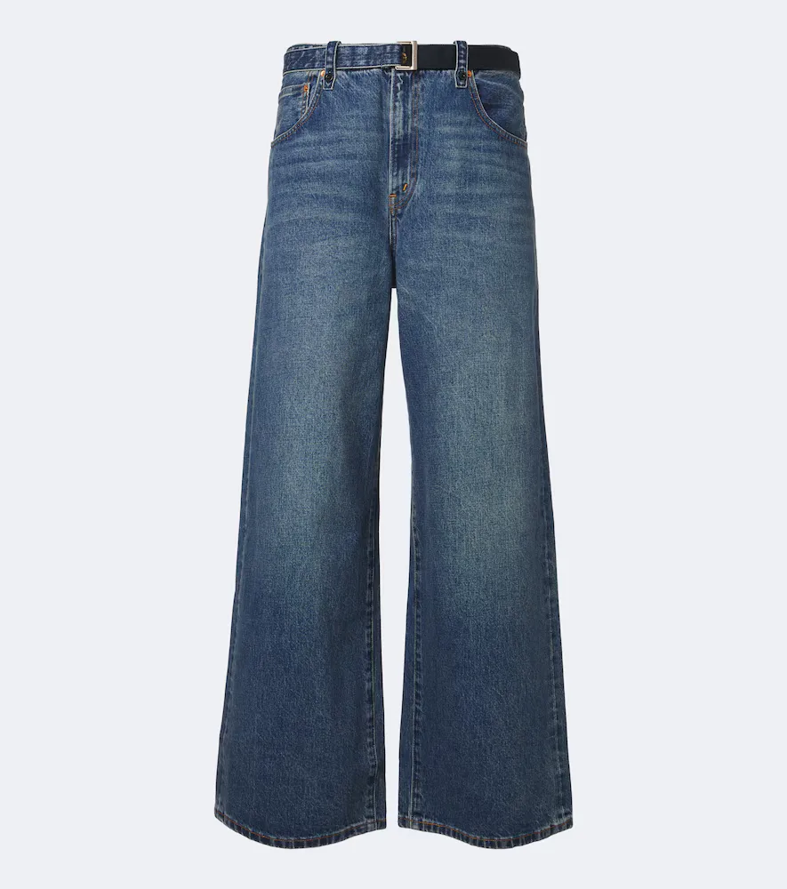Sacai x Levis Belted Wide-Leg Jeans by Sacai