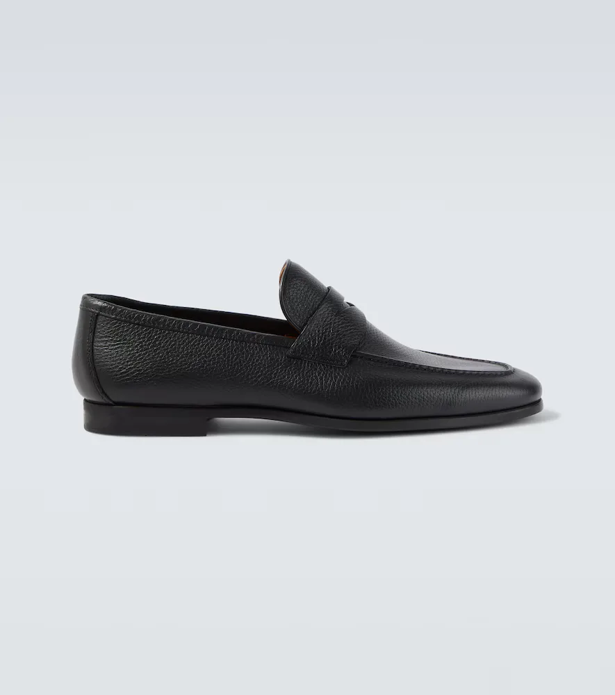 Diezma II Leather Penny Loafers by Magnanni