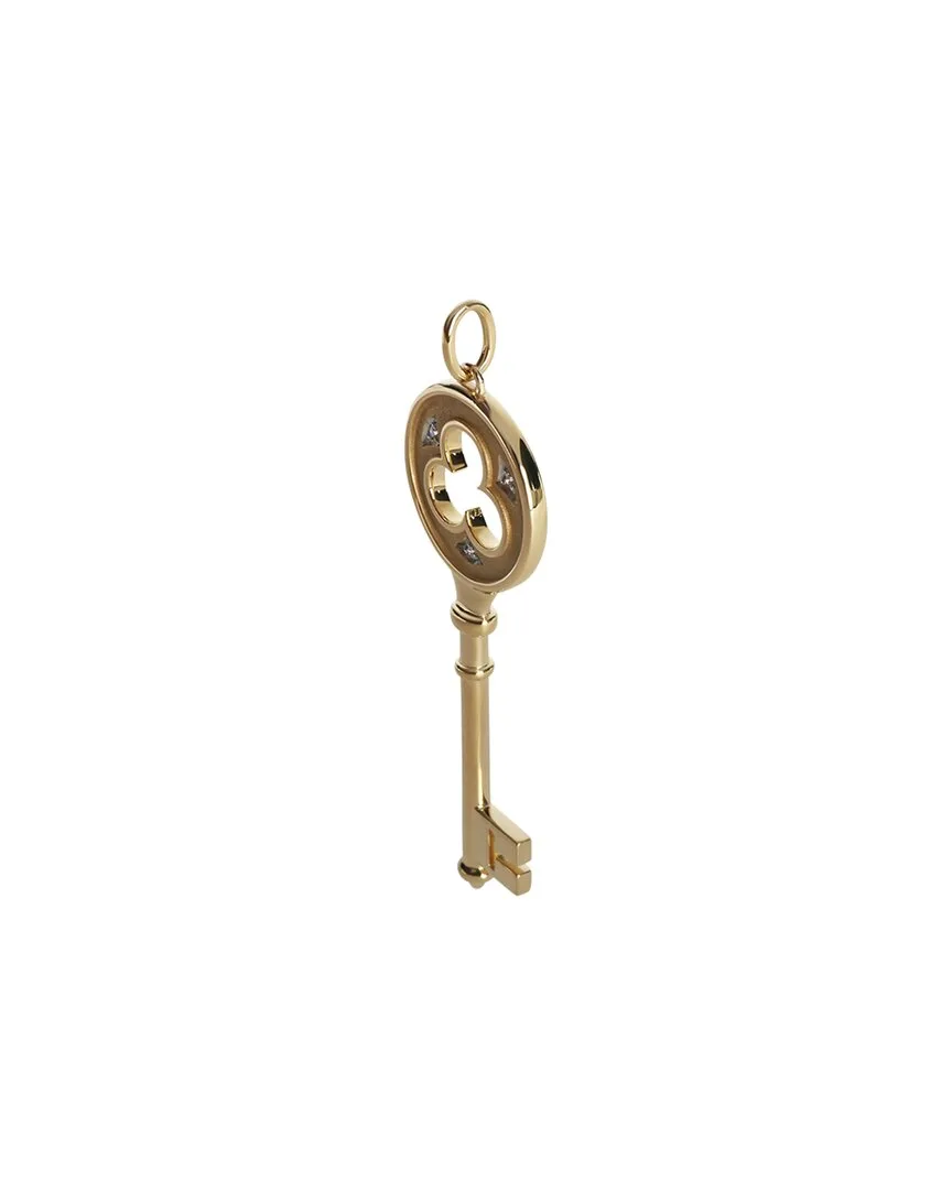 Clover Key 0.02 ct. tw. Diamond Pendant (authentic Pre-Loved) by Tiffany & Co.