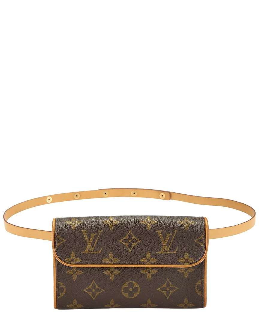 Brown Monogram Coated Canvas Pochette Florentine (authentic Pre-Loved) by Louis Vuitton
