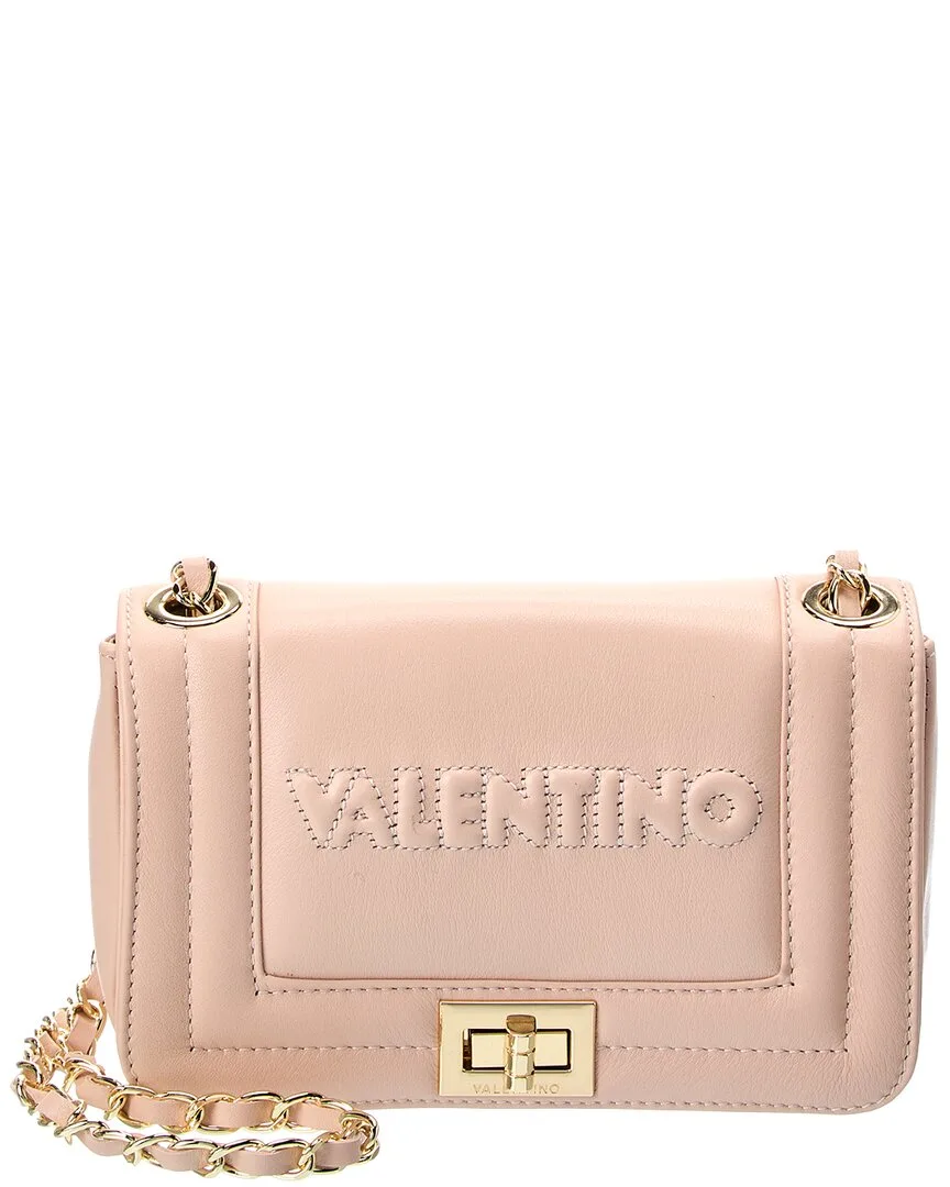 Beatriz Embossed Leather Shoulder Bag by Valentino by Mario Valentino