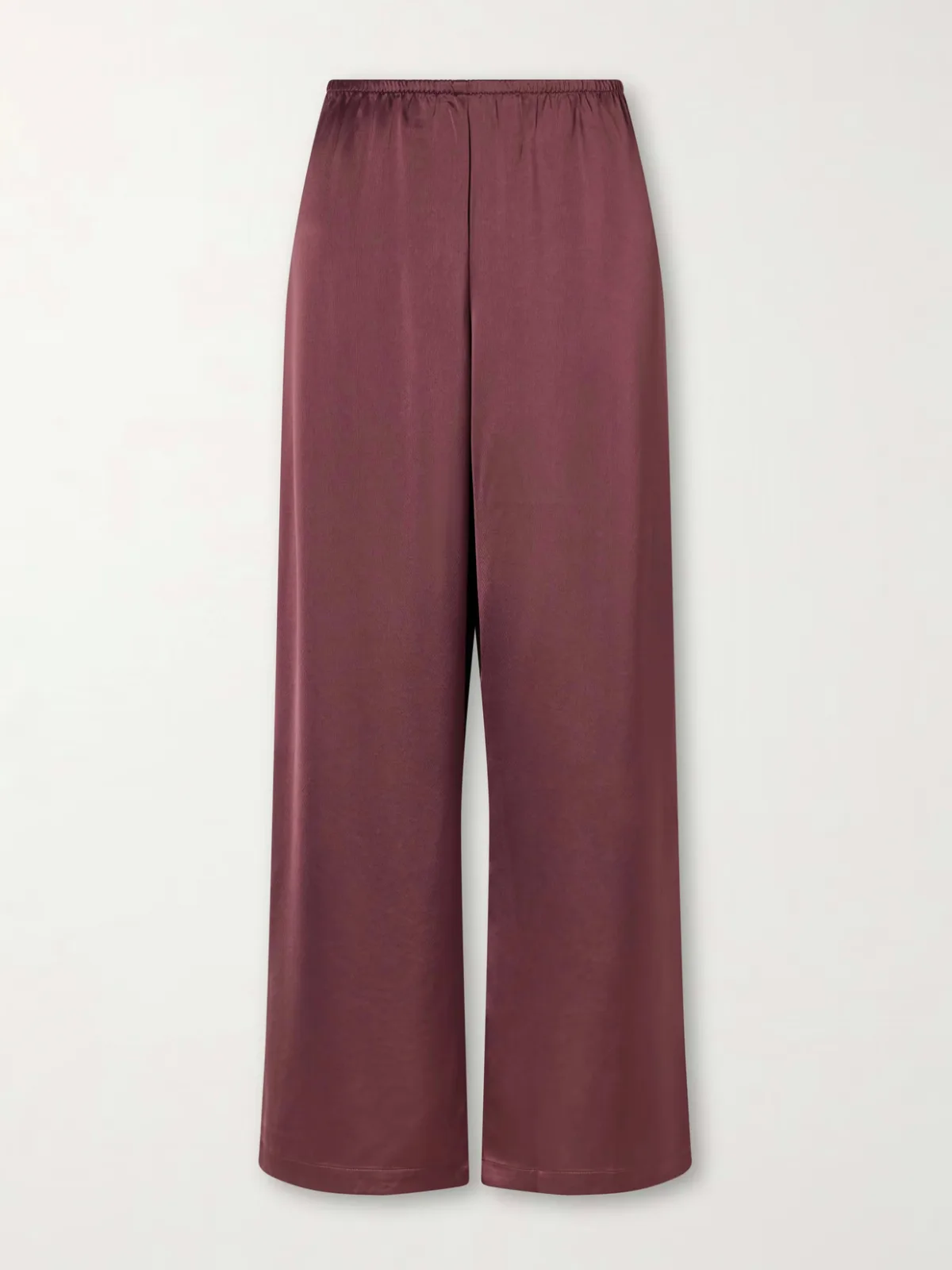 - Barb Satin Wide-leg Pants -