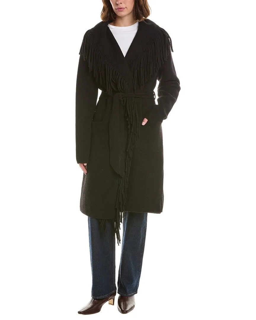 Mid-Length Eyelash Wrap Coatigan by Nvlt