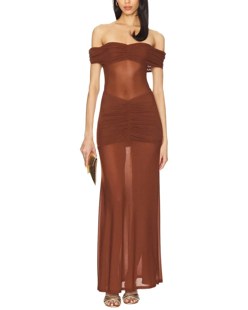Solid Maxi Dress by Alma King