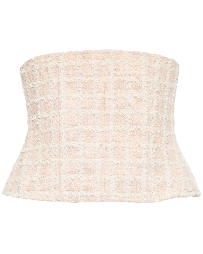 Tweed Silk Lined Corset Belt (authentic Pre-Loved) by CHANEL
