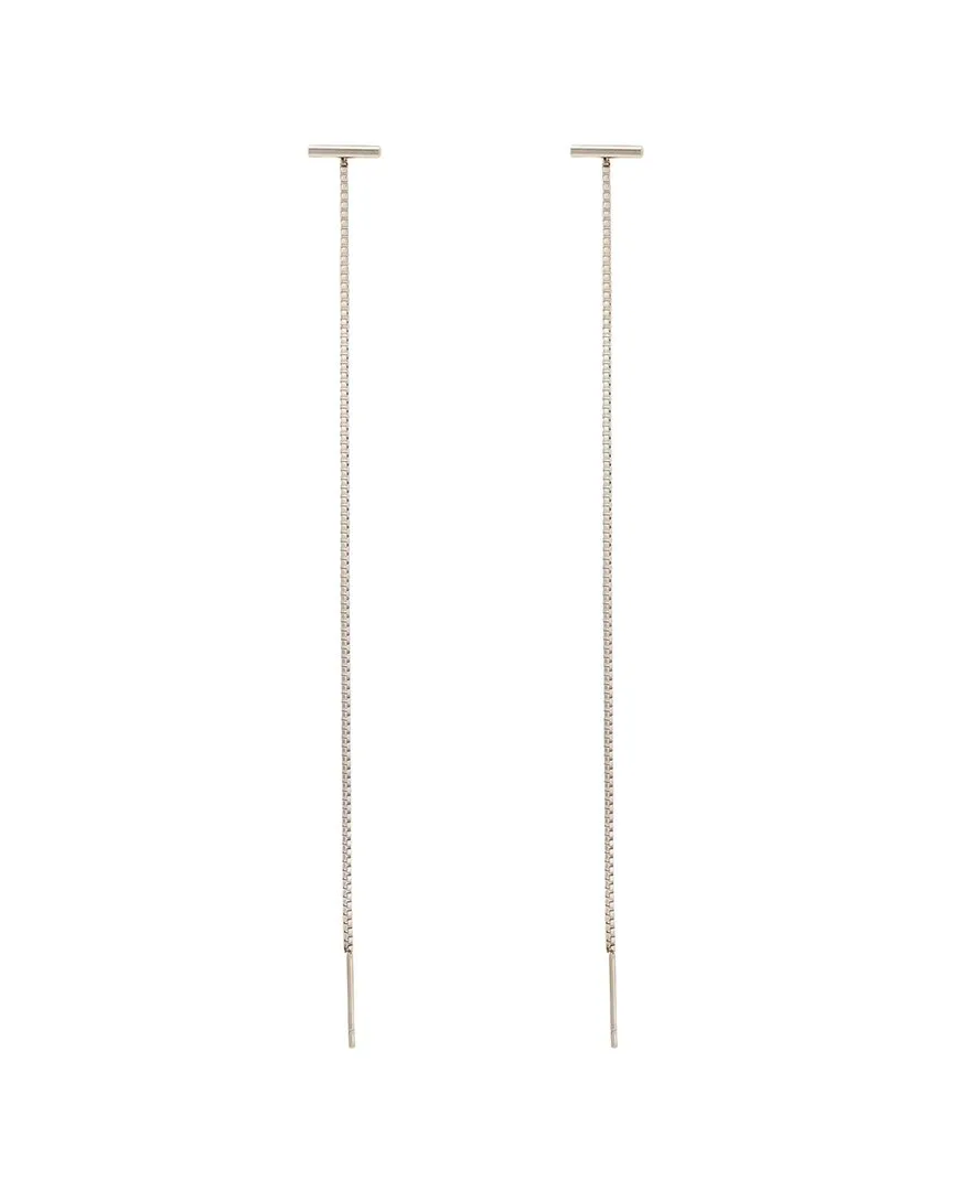 Silver Plated Stainless Steel Earrings by Adornia