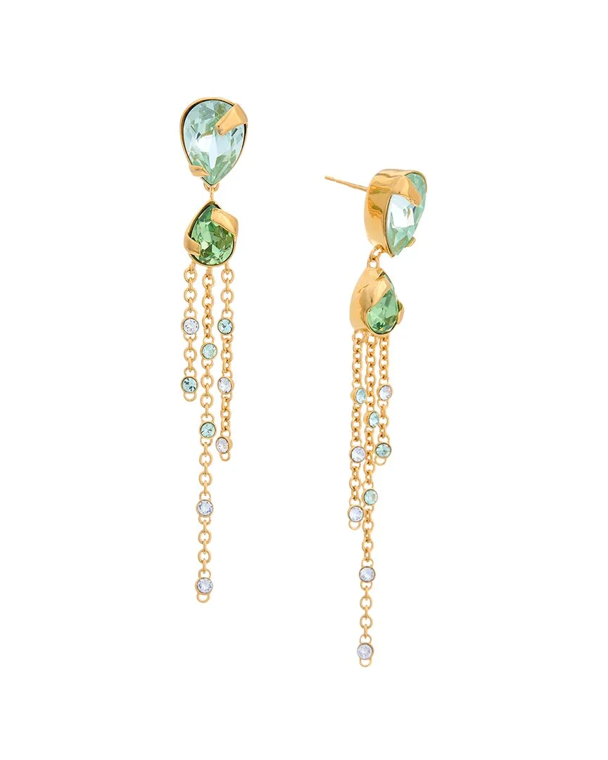 Pear Rhinestone Chandelier Earrings by Oscar de la Renta