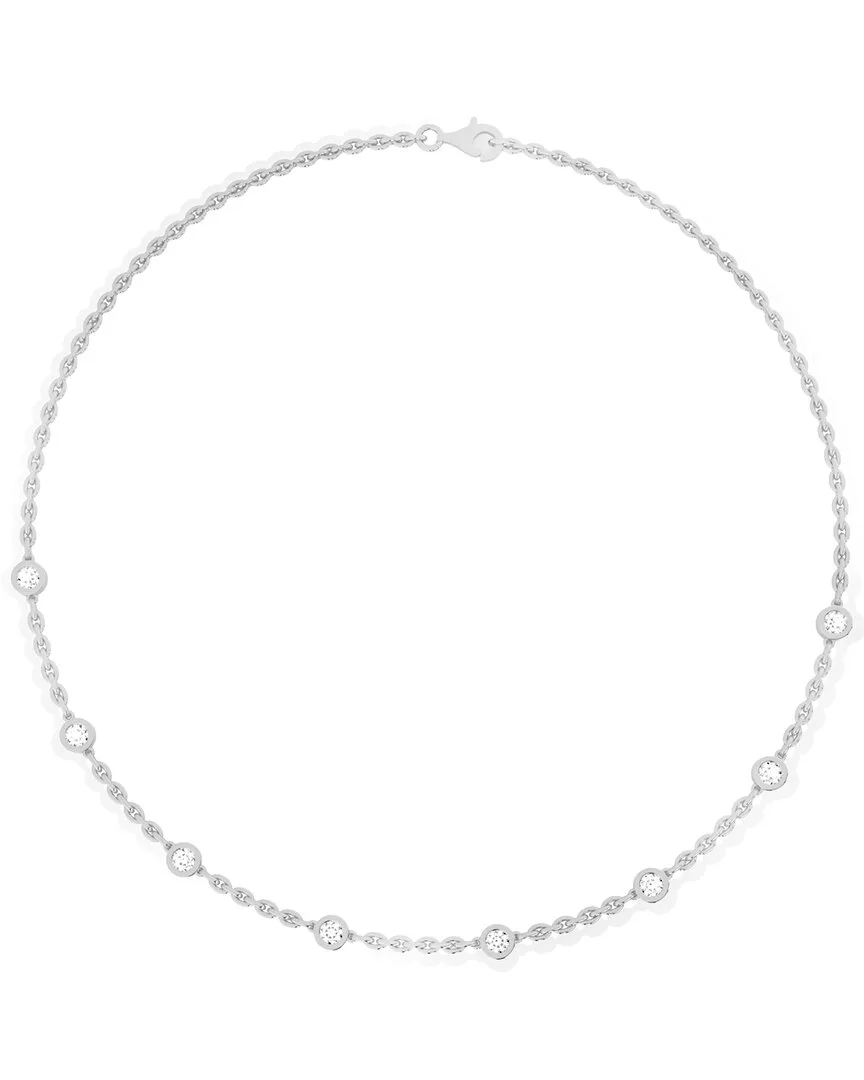 Silver 3.00 ct. tw. Lab-Grown Diamond Necklace by Amairah