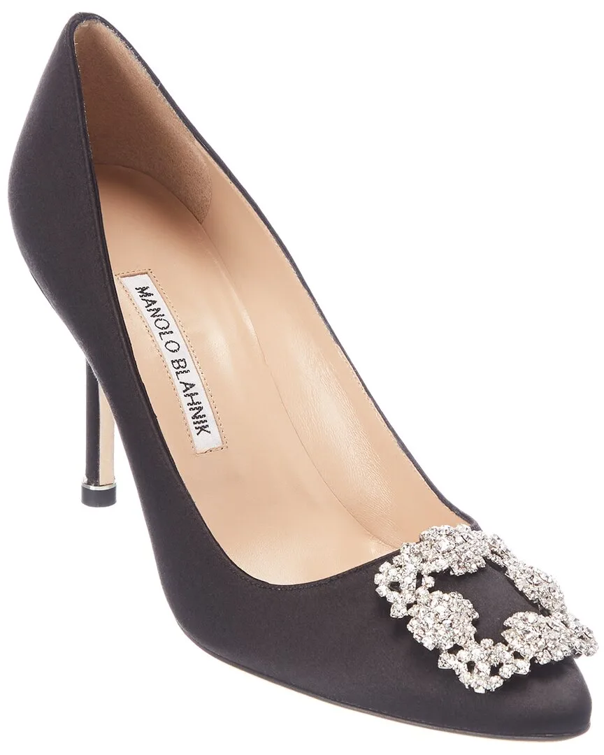Hangisi 90 Satin Pump by Manolo Blahnik