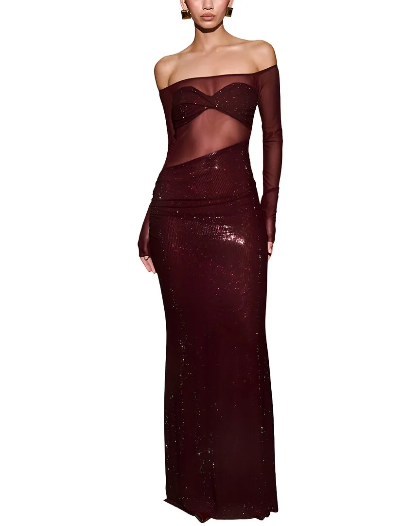 Embellished Maxi Dress by Amina Glam